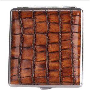 جعبه سیگار GIPAI چرمی مشکی با طراحی شیک و ظرفیت نگهداری تا 20 عدد سیگار