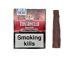 بسته‌بندی سیگار برگ توسکانللو روسو کاپوچینو Toscanello Rosso Cappuccino اورجینال ۵ عددی
