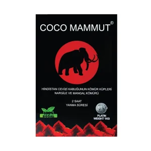 ذغال فشرده کوکو ماموت مدل coconut shell وزن 1 کیلوگرم